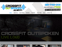 Tablet Screenshot of crossfitoutspoken.com